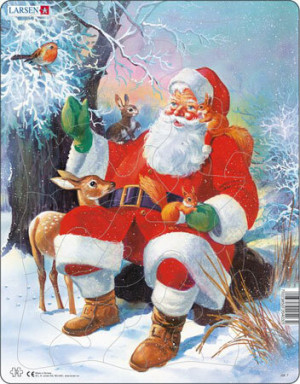 Weihnachtsmann im Wald