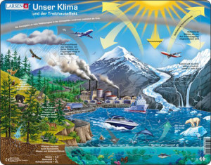 Larsen-Puzzle 69 Teile: Unser Klima und der Treibhauseffekt