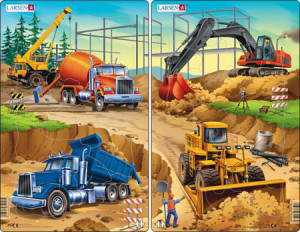 Larsen-Puzzle 20 Teile: Baustelle