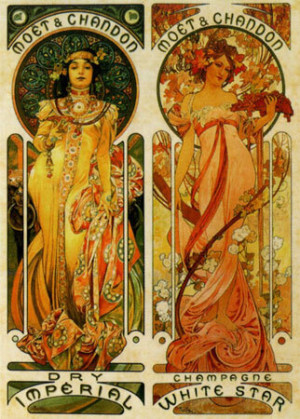 Champagner, Mucha
