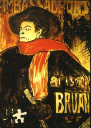 Aristide Bruant Study, Lautrec