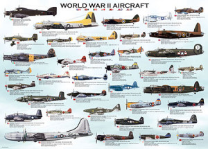 Eurographics-Puzzle 1000 Teile: Flugzeuge aus dem 2.WK