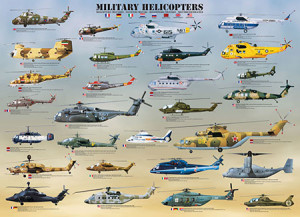 Eurographics-Puzzle 1000 Teile: Militärhubschrauber