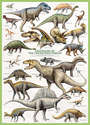 Eurographics-Puzzle 1000 Teile: Dinosaurier der Kreidezeit
