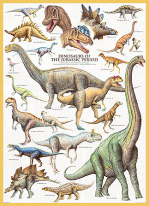 Eurographics-Puzzle 1000 Teile: Dinosaurier der Jurazeit