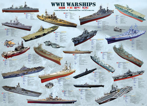 Eurographics-Puzzle 1000 Teile: Kriegsschiffe des 2.WK