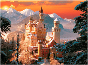 Trefl Puzzle-Puzzle 3000 Teile: Neuschwanstein im Winter