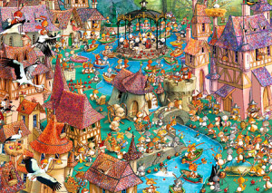 Heye-Puzzle 1000 Teile: Hasenstadt