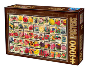 Alte Blumen Samentüten