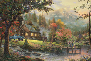 Schmidt-Spiele-Puzzle 500 Teile: Idylle am Fluss