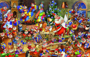 Piatnik-Puzzle 1000 Teile: Weihnachtsmann, Ruyer