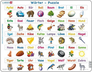 Larsen-Puzzle 40 Teile: Lernpuzzle - Wörter