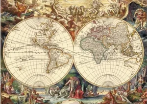 Historische Weltkarte