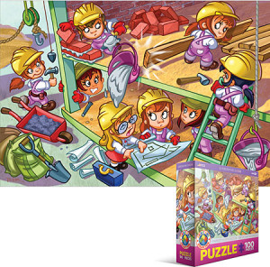 Eurographics-Puzzle 100 Teile: Bauarbeiten