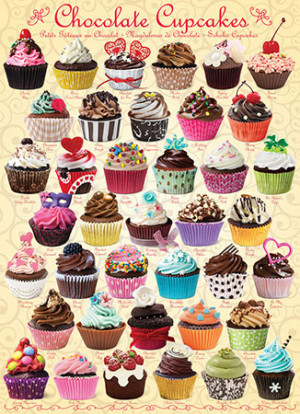 Eurographics-Puzzle 1000 Teile: Schokoladen-Cupcakes