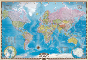 Eurographics-Puzzle 2000 Teile: Große Weltkarte