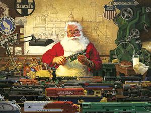 Cobble Hill-Puzzle 500 Teile: Santa und seine Züge