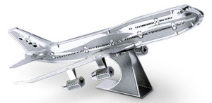 Metal Earth-Puzzle 14 Teile: Metal Earth|Commercial Jet Boeing 747 - 3D Metall Puzzle