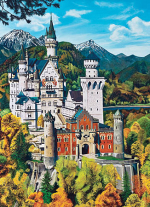 Cobble Hill-Puzzle 1000 Teile: Schloss Neuschwanstein