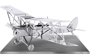 Metal Earth-Puzzle 20 Teile: Metal Earth|DH82 Tiger Moth - 3D Metall Puzzle