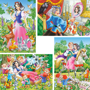 Castorland-Puzzle 20 Teile: Schneewittchen und die sieben Zwerge