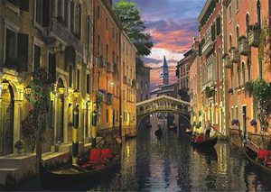 Perre-Puzzle 3000 Teile: Venedig in der Abenddämmerung
