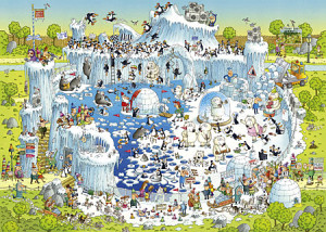 Heye-Puzzle 1000 Teile: Funky Zoo|Polar -Habitat
