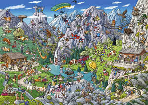 Alpines Treiben