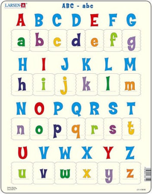 Larsen-Puzzle 29 Teile: ABC - abc Puzzle