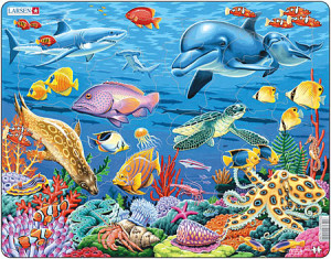 Larsen-Puzzle 35 Teile: Korallenriff