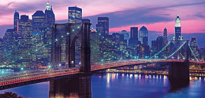 Clementoni-Puzzle 13200 Teile: Weltmetropole New York in der Abenddämmerung