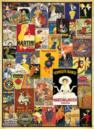 Eurographics-Puzzle 1000 Teile: Berühmte Poster - Verschiedene Motive