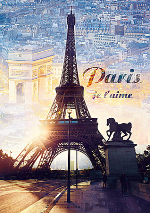 Trefl Puzzle-Puzzle 1000 Teile: Paris in der Dämmerung