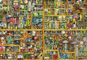 Ravensburger-Puzzle 18000 Teile: Magisches Bücherregal XXL