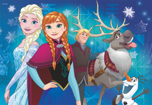 Ravensburger-Puzzle 24 Teile: Die Eiskönigin - Nordlichter