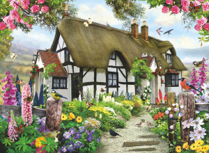 Ravensburger-Puzzle 500 Teile: Verträumtes Cottage