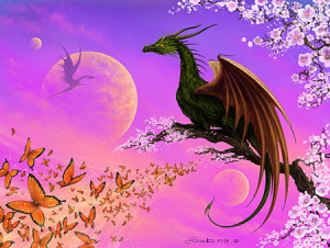 Tower Puzzle-Puzzle 1000 Teile: Schmetterlingsdrachen