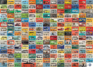 Bunte VW Bulli Welt