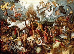 D-Toys-Puzzle 2000 Teile: Der Sturz der rebellierenden Engel, Bruegel