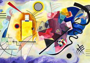 D-Toys-Puzzle 1000 Teile: Gelb Rot Blau, Kandinsky