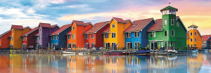 Trefl Puzzle-Puzzle 1000 Teile: Bunte Häuser in Groningen