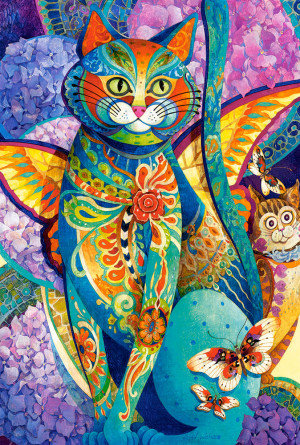 Castorland-Puzzle 1500 Teile: Katzen Ornament
