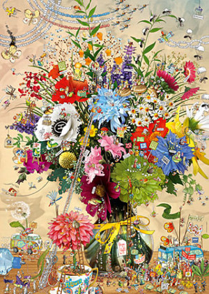 Heye-Puzzle 1000 Teile: Blumiges Leben
