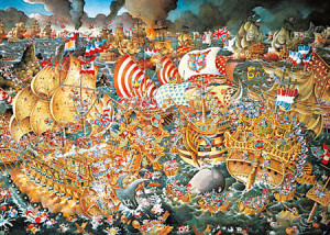 Heye-Puzzle 2000 Teile: Schlacht von Trafalgar