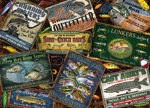 Cobble Hill-Puzzle 1000 Teile: Nostalgische Angelschilder