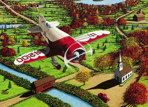Granville Gee Bee über Neu-England