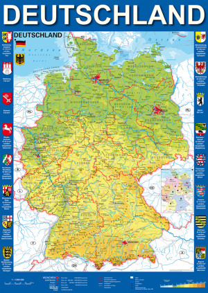Schmidt-Spiele-Puzzle 1000 Teile: Deutschlandkarte