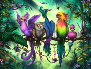 Tower Puzzle-Puzzle 1000 Teile: Birds in Heaven