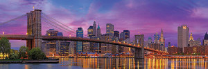 360° Blick auf die Brooklyn Bridge