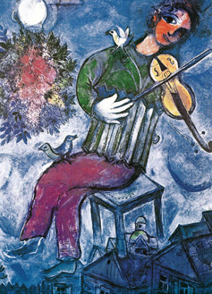 Eurographics-Puzzle 1000 Teile: Der blaue Geiger, Chagall